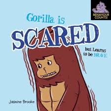 Gorilla is scared